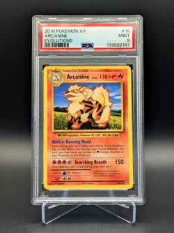 PSA 9 Mint Arcanine 2016 Pokemon XY Evolutions Rare 18/108 - Image 1
