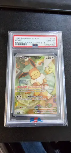 Pokemon TCG - Eevee #173 - Prismatic Evolutions - Black Star Promo - PSA 10 MINT - Image 1