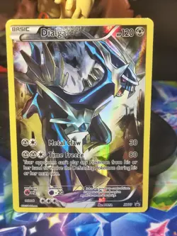 Dialga XY77 Holo Mythical Black Star Promo Pokemon Card 2015 LP Condition - Image 1