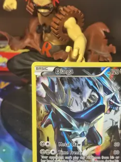 Dialga XY77 Holo Mythical Black Star Promo Pokemon Card 2015 LP Condition - Image 2