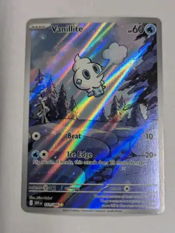 Vanillite 111/086 SV: White Flare English Illustration Rare Holo Pokemon TCG NM - Image 1