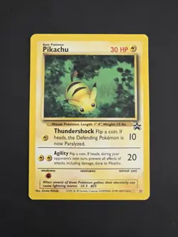 Pikachu 27 WoTC Black Star Promo Pokemon Card NM - Image 1