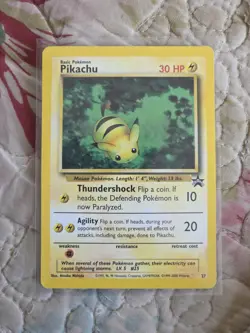 Pikachu 27 WoTC Black Star Promo Pokemon Card NM - Image 2