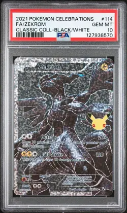 Zekrom #114 2021 Pokemon Celebrations Classic Collection PSA 10 250001 - Image 1