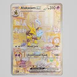 Pokemon TCG Alakazam EX 151 Holo Card Scarlet & Violet 201/165 - Image 1