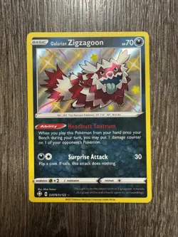 Galarian Zigzagoon SV078 Shining Fates - Baby Shiny - Pokemon - Image 1