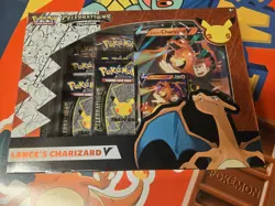 Pokemon TCG Celebrations Collection Lance's Charizard V Box 820650101625 - Image 1