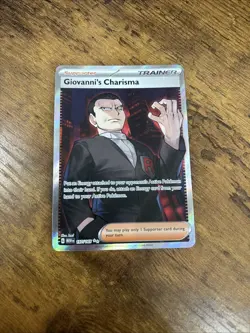 Pokemon TCG Giovanni's Charisma Scarlet & Violet 151 197/165 NM - Image 1