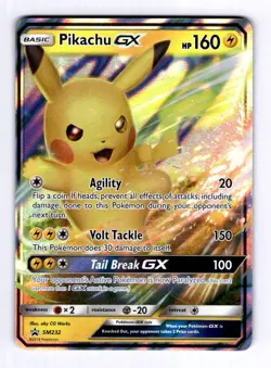 Pikachu GX - SM232 SM Promos #SM232 (2017) Promo Holo NM Pokemon - Image 1