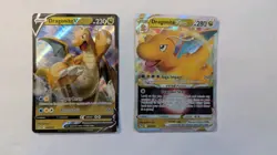 Pokemon TCG Lot Of 2 - Dragonite V & Dragonite VSTAR 049 & 050/078 Pokemon GO NM - Image 1