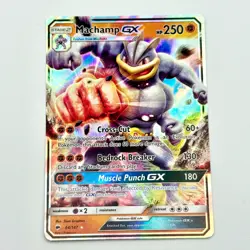 Machamp GX 64/147 Near Mint Ultra Rare Holo SM Burning Shadows Pokemon TCG - Image 1