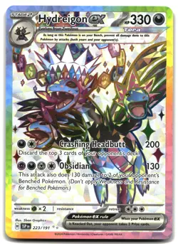 Hydreigon ex - 223/191 Holo SV08: Surging Sparks Pokemon TCG NM - Image 1