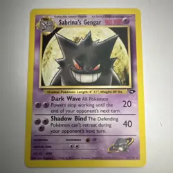 Sabrina’s Gengar Holo 29/132 Gym Heroes WOTC 2000 Pokemon NM - Image 1