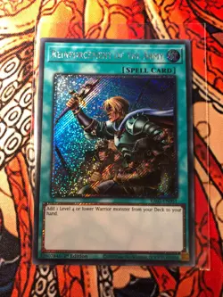 Reinforcement of the Army :: Platinum Secret Rare :: RA01-EN051 1st Ed YuGiOh - Image 1