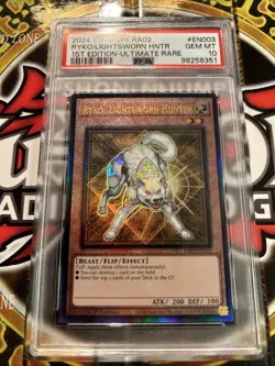 YuGiOh RYKO, LIGHTSWORN HUNTER RA02-EN003🔥PSA 10 GEM🔥1st ED-2024 ULTIMATE RARE - Image 2