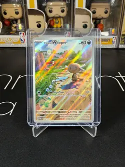 POKEMON TCG PHANTASMAL FLAMES PALDEAN WOOPER 102/094 ILLUSTRATION RARE IR CARD - Image 1
