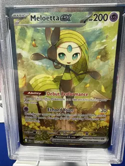 2025 POKEMON EN-BLACK BOLT 167 MELOETTA EX SPECIAL ILLUSTRATION RARE - PSA 10 - Image 2