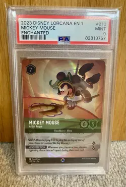 Disney Lorcana Mickey Mouse Artful Rogue Enchanted 210/204 The First Chapter - Image 1