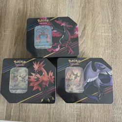 Pokemon TCG Crown Zenith Tins Moltres Zapdos Articuno (Set of 3) ✅IN HAND✅ - Image 1