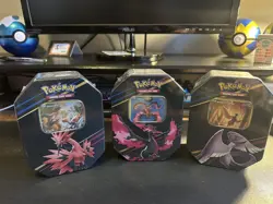 3 x Pokemon Crown Zenith Tins Galarian Birds Zapdos Articuno Moltres | Sealed - Image 1