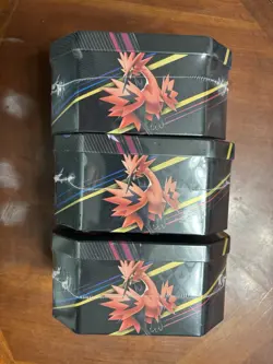 Pokemon TCG Crown Zenith Tins-Moltres, Articuno, Zapdos- Lot of 3 Tins- - Image 2