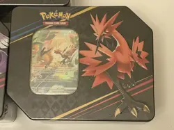Pokemon Crown Zenith Tins Sealed, Galarian Moltres, Zapdos & Articuno (Set of 3) - Image 4
