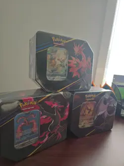 Pokemon TCG Crown Zenith Tins Moltres Zapdos Articuno (Set of 3) sealed - Image 2