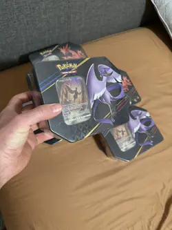 Pokemon TCG 5 Crown Zenith Tins | 3 Zapdos + 2 Articuno Packs (few tiny tears) - Image 2