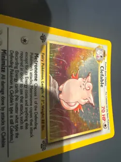 Pokemon TCG Clefable 1/64 Jungle Holo Rare 1st Edition - MP - - Image 2
