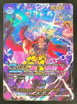 2025 One Piece EB04 #039 Eustass Captain Kid The Azure Sea's Seven Foil SP - Image 1