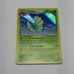 2014 Pokemon Vivillon 17/146 Holo Savannah Pattern Portuguese XY US Seller - Image 1