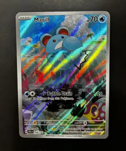 Pokemon TCG Marill Paldea Evolved Holo Card 204/193 Illustration Rare LP+ - Image 5