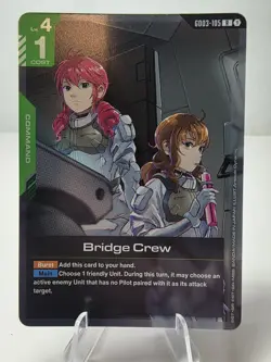 Bridge Crew Gundam Card Game . Steel Requiem Rare • GD03-105 R NM TCG - Image 1