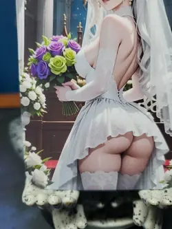 1/1 Only 1 Made Daki Wedding W/ Roses Demon Slayer Southern Customs Waifu Card - Image 5