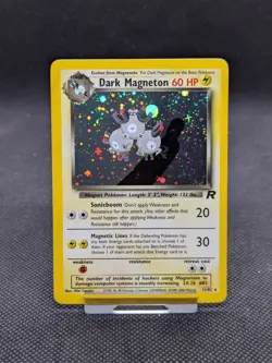 Dark Magneton 11/82 Team Rocket Holo Rare Pokemon Card WOTC NM - Image 1