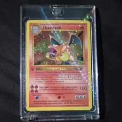 Pokemon Charizard Base Set Holo Rare Card 4/102 English 1999 Nintendo - Image 1