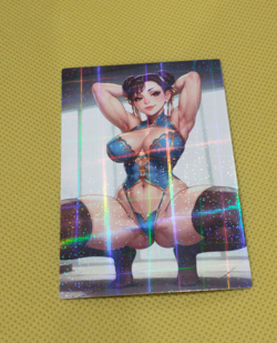 Chun Li YOGA Anime ACG Waifu custom Beauty Holo Card - Image 1
