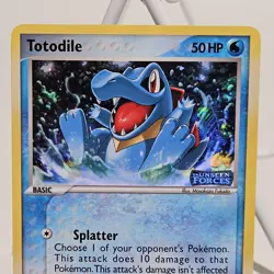 Totodile 78/115 Unseen Forces Reverse Holo LP Pokemon Card Nice! - Image 3