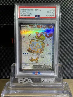 2023 Pokemon Eiscue ex 210/197 Full Art Obsidian Flames PSA 10 - Image 1