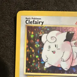 Pokemon TCG Clefairy Base Set 5/102 Holo Rare 1999 40 HP English Basic - Image 3