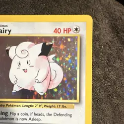 Pokemon TCG Clefairy Base Set 5/102 Holo Rare 1999 40 HP English Basic - Image 4