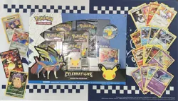 Pokemon Celebrations 25th Anniversary Mini Lot: Deluxe Pin Collection + Singles! - Image 1