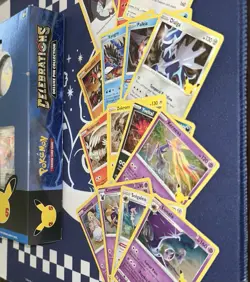 Pokemon Celebrations 25th Anniversary Mini Lot: Deluxe Pin Collection + Singles! - Image 3