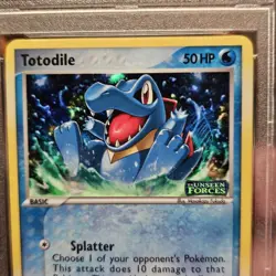 Pokemon Totodile EX Unseen Forces Reverse Holo #78 PSA 10 Gem Mint Pokeball Holo - Image 3