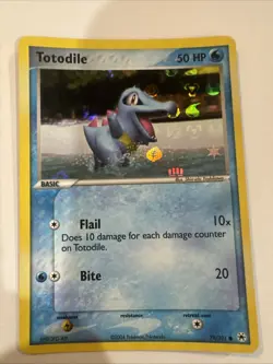Pokemon EX Totodile Reverse Holo Stamped Card 78/115 Unseen Forces - Image 1