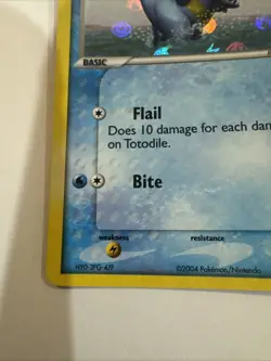 Pokemon EX Totodile Reverse Holo Stamped Card 78/115 Unseen Forces - Image 5