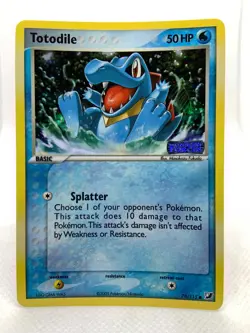 Pokemon Totodile EX Unseen Forces Reverse Holo 78/115 Stamped TCG - Image 1