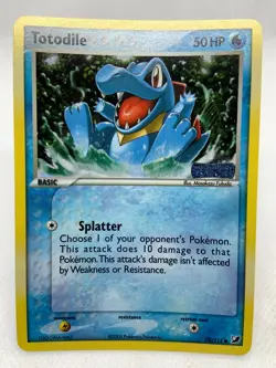 Pokemon Totodile EX Unseen Forces Reverse Holo 78/115 Stamped TCG - Image 2