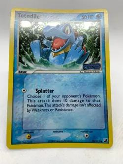 Pokemon Totodile EX Unseen Forces Reverse Holo 78/115 Stamped TCG - Image 5