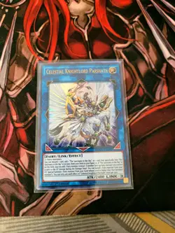 YUGIOH TCG CELESTIAL KNIGHTLORD PARSHATH DUOV-EN002 ULTRA 1ST EDITION - Image 1